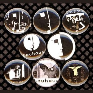 Bauhaus buttons badge pins set of 8